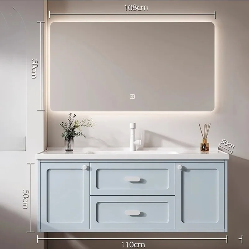 الحديثة ماكياج خزانة حمام أدراج بالوعة العائمة الحد الأدنى خزانة الغرور المنظم Mobiletto Bagno أثاث الغرفة