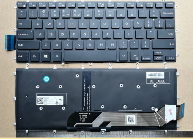 US Backlit New laptop keyboard for DELL 7000 Inspiron 5370 7370 7380 7580 7570