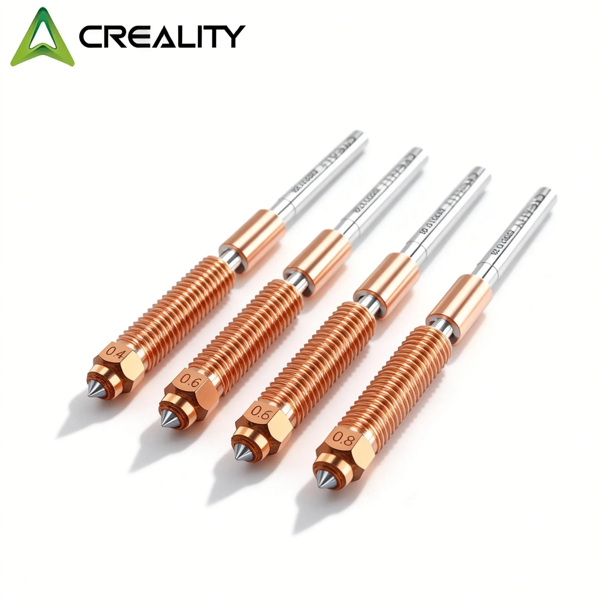 

Комплект насадок Creality K2 Plus с быстрой заменой, оригинальное цельнометаллическое сопло Unicorn 0,4 мм/0,6 мм/0,8 мм для 3D-принтера Creality K2/K2 Pro