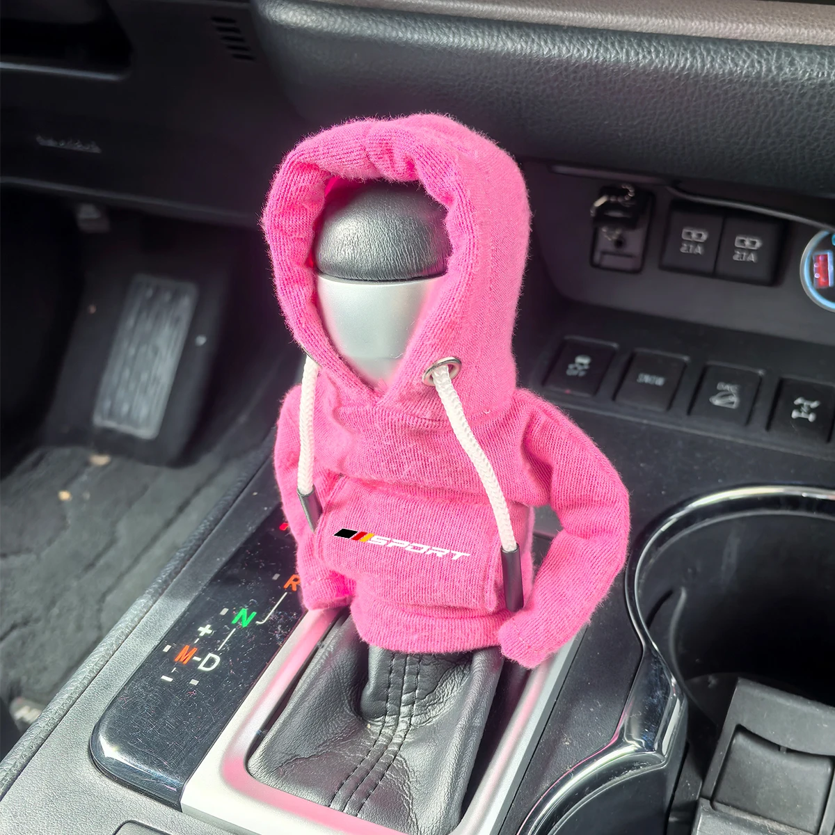 1pc Car Gear Shift Knob Cover Hoodie Sweatshirt Gear Stick Cover For Audi BMW Mercedes Benz For VW Ford Interior Accessories