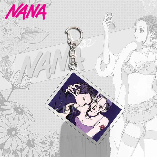 Anime NANA Acrylic Keychain Ai Yazawa Osaki Nana Serizawa Reira Creative Figures Key Ring Holder Jewelry Accessories Fans Gift