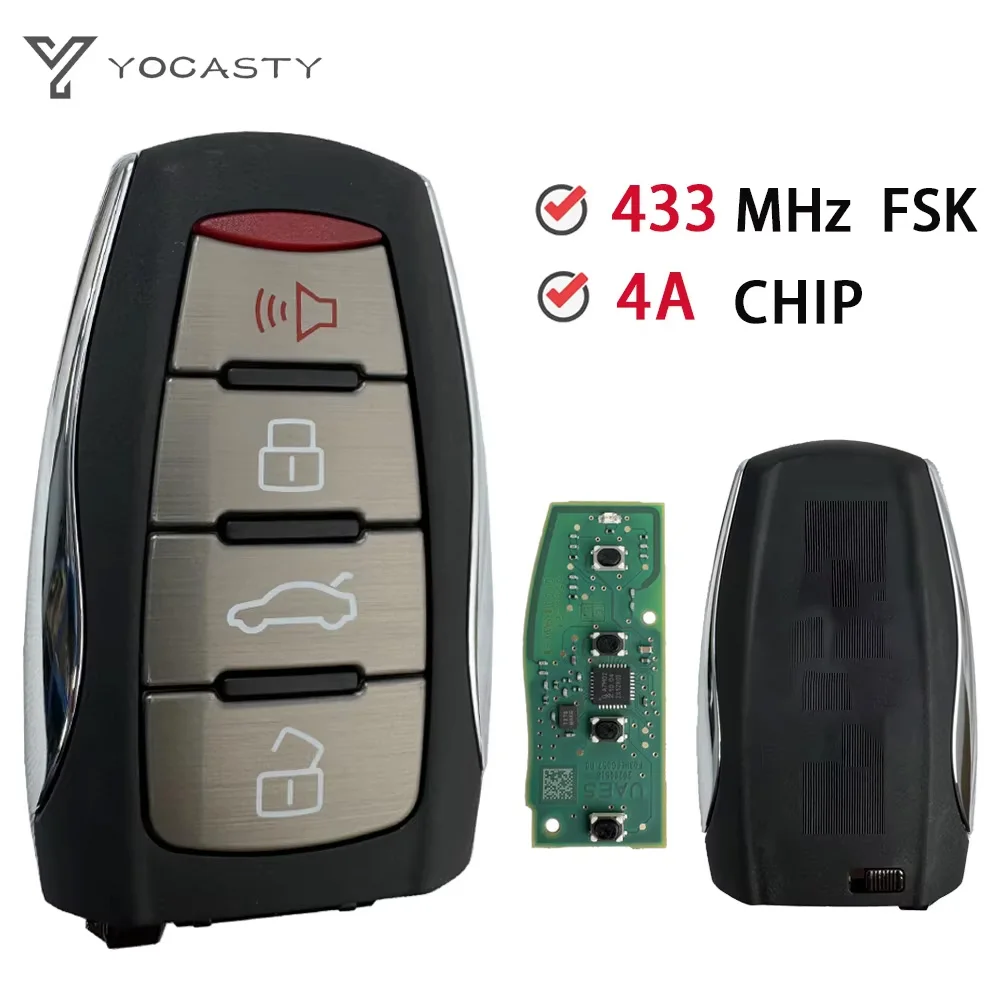 

YOCASTY Original Intelligent Smart Remote Car Key For Haval Jolion Chitu 433Mhz FSK 4A Chip NCF29AxM 4 Buttons