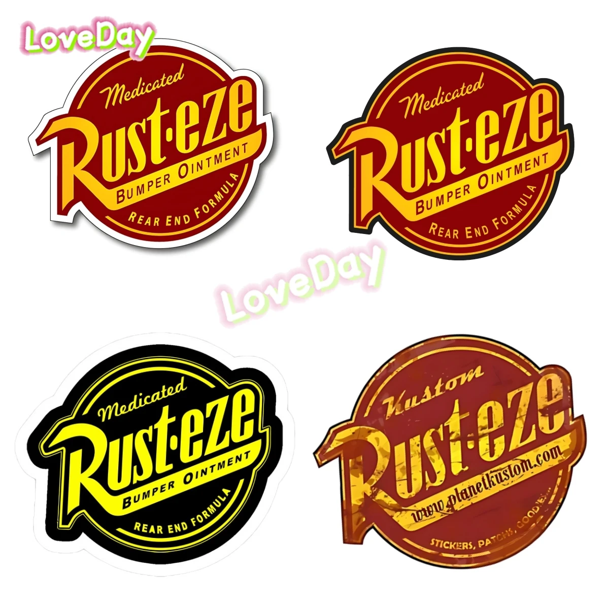 

Rust-eze Sticker Vinyl Auto Motorcycles Creative Car Assessor Logo Mobile Device Car Racing Rusteze Suit Toolbox Sticker Decals