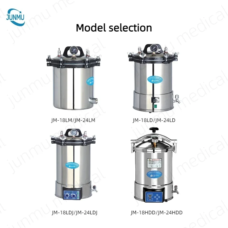 Portable Sterilizer Compact Stainless Steel Design Digital Touch Control Automatic  for Medical Surgical Instrument