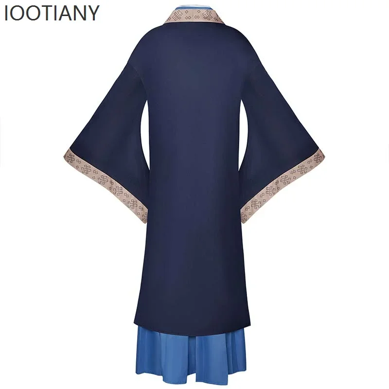 أزياء لعب الأدوار ثنائية الأبعاد أزياء أنيمي الصيدلي مذكرات الرجال كيمونو رداء البدلة الرصاص زي أنيمي معرض الأداء