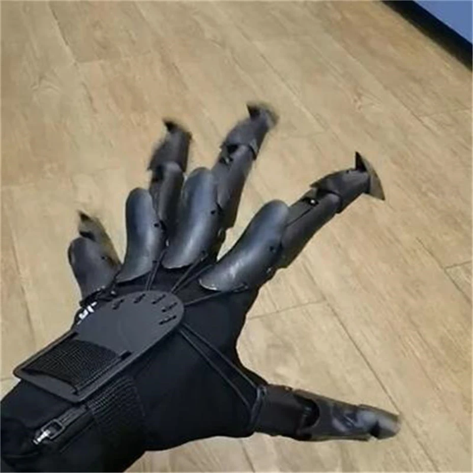 2022 Halloween Detachable Knuckle Hand Claws Gloves Halloween Accessories ABS Gloves Wizard Cosplay Horror Ghost Hand Props