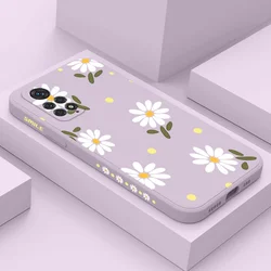 Chrysanthemum Phone Case For Xiaomi Redmi Note 14 13 12 12S 11 11S 10 10T 10S 9 9S 8 7 Pro Plus 4G 5G Liquid Silicone Cover