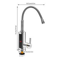 Electric Faucet Instant Tap Heater Heating Hot Water 3000W Bathroom Kitchen 360°