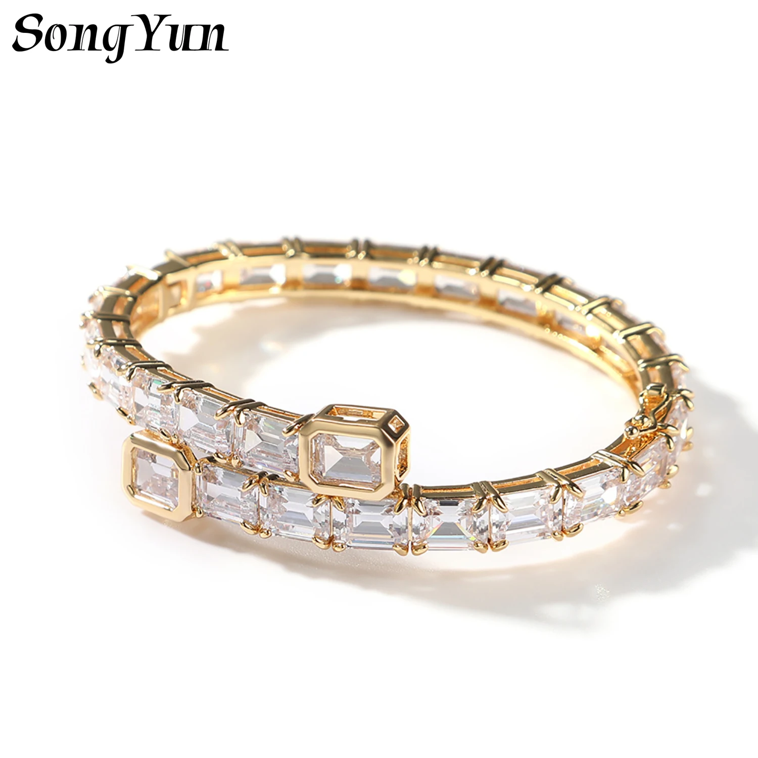 

SongYun Jewelry MHT Quality Brass Bracelet Bangle Charm CZ 7A Zircon Engagement Party Cocktail Party Women Bracelets Jewelry