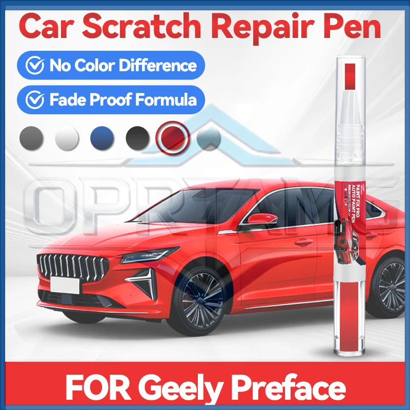 

Ручка-карандаш для подкраски колесных дисков 2026 Hot Wheel для Geely Preface, средство для ремонта царапин, аксессуары для авто, черный, белый, синий, S