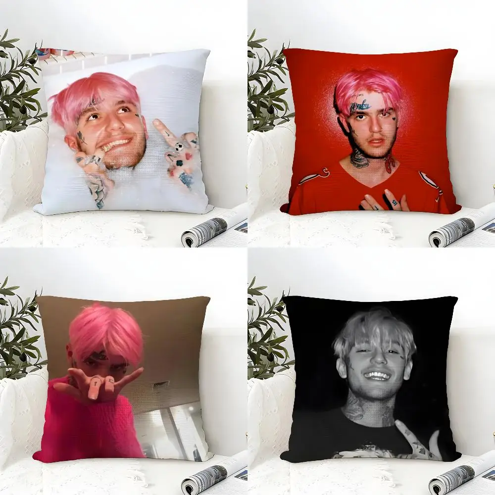 L-Lil P-peep Cushion Cover Eco Linen Pillow Case | Double-Sided Print, Breathable & Durable, Hidden Zipper Home Decor Gift