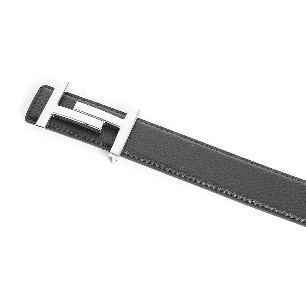 Echain Leather Belt Gray 4