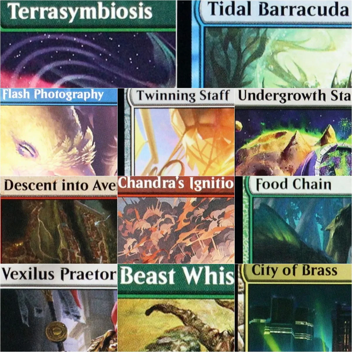 Tarjetas Proxy Mágicas de Holo "Terrasymbiosis/Tidal Barracuda/City of Brass", Tarjetas de Alta Calidad para Juegos de Mesa y Coleccionismo