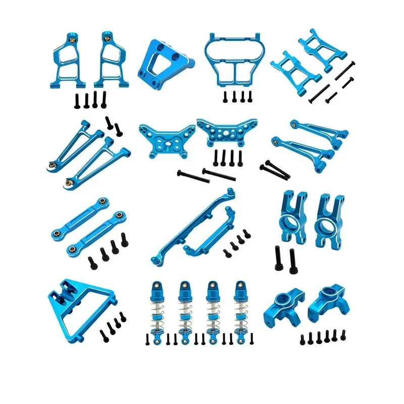 Para mjx 1/14 14211 rc acessórios do carro metal atualização amortecedor braço oscilante copo traseiro peças de reposição