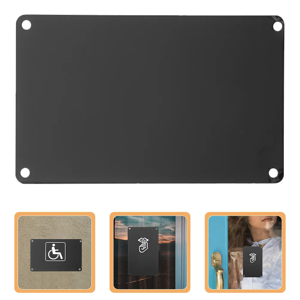 

10 Pcs Blank Signage Door Plate Metal Plaque Dog Tag Hotel Aluminum Multi-function Name Engraving