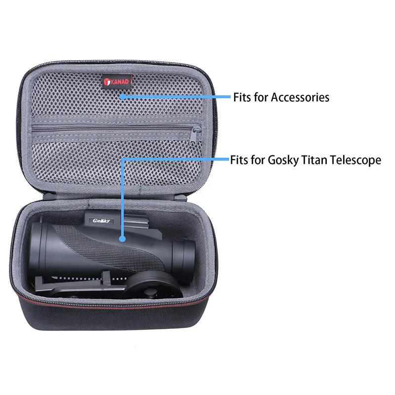 XANAD EVA Hard Case for Gosky 12X55 or Titan 12X50 or Pankoo 40X60 High Power Prism Monocular Telescope Storage Bag