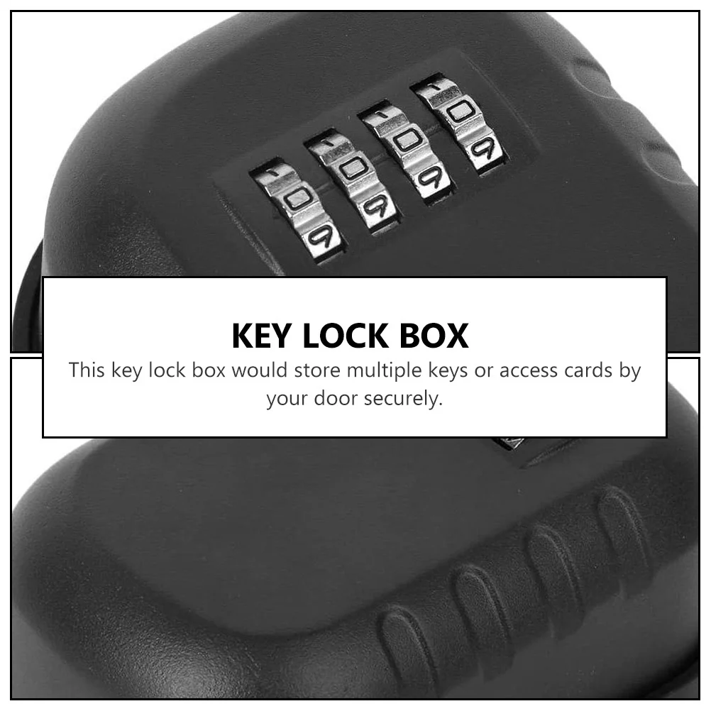

1 шт. настенный замок для ключей, 4 пароля, прочный алюминиевый сплав, безопасный сейф для ключей для домашнего использования