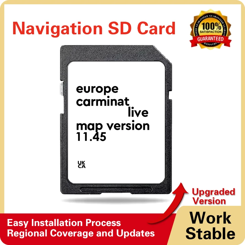 

Memory Card for Renault Megane Clio Laguna 2011 2012 2013 Car Europe Map Carminal Live 11.45 Version Navigation SD Card