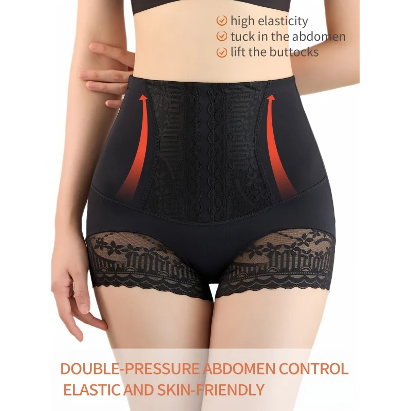 Pack Smooth Thin Women'S Shaping Panties - Tummy Control & Butt Lift, Machine Washable, Smooth Fabric, Lace Details