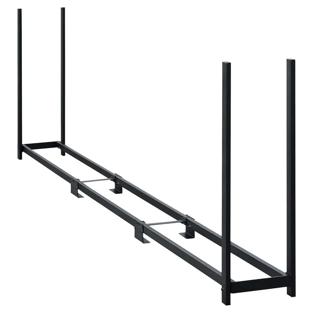 

ShelterLogic 4' irewood-Rack-in-A-Box Всесезонный сверхпрочный стальной премиум-рэк irewood без крышки