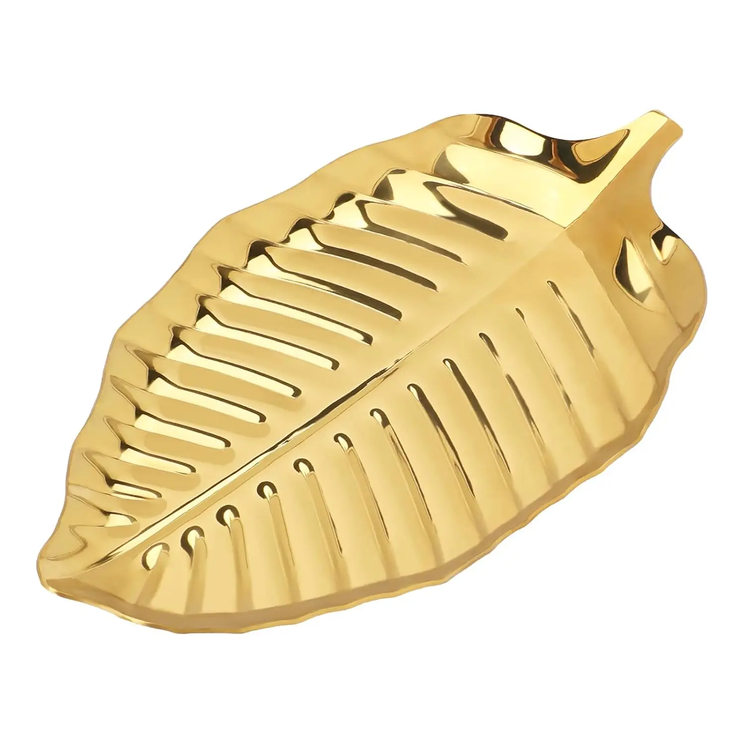 

Gold Leaf Spoon Rest for Kitchen Counter and Stove Top, 6.7inch Stainless Steel Utensil Rack, Coffee Spoon Holder, Dessert and J