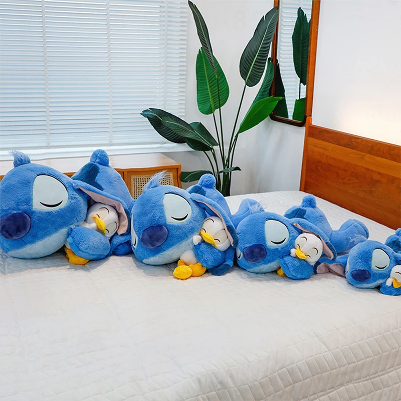 

Kawaii Plush Toy Stitch Lying Down Doll Stuffed Animal Sleep Pillow Kids Birthday Xmas Gift for Boys Girls Soft Cute Plushie