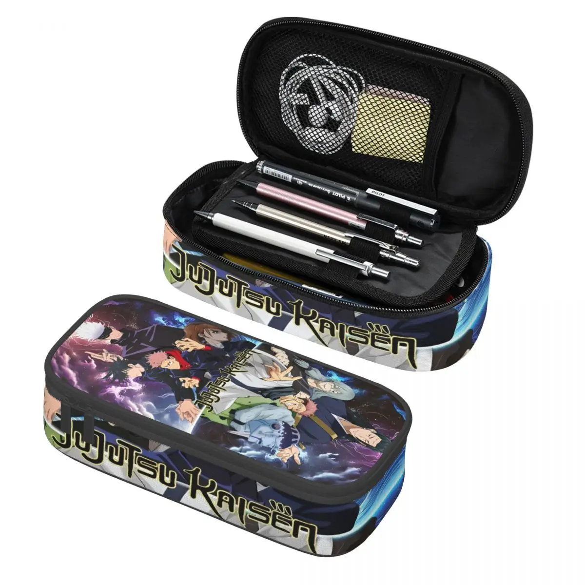 

Jujutsu Kaisen Satoru Gojo Anime Girl Dinner Pen Box Double Layer Large-capacity Kids Pencil Bag Suprise Gift