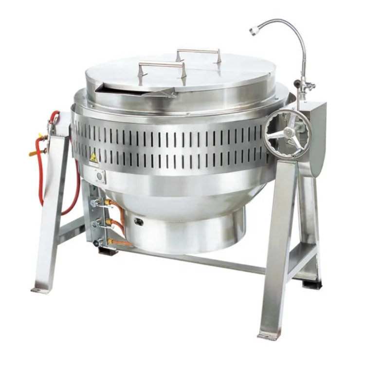 High Quality  Industrial Cooker 200L Tilting Jacketed Cooking Kettle Steam Jacket Kettle