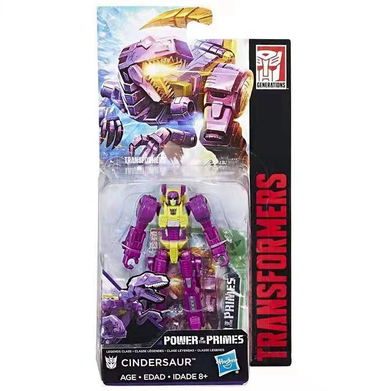 Hasbro Transformers Power of The Primes Cindersaur 10Cm Legends Class Anime Original Action Figure Model Toy Gift Collection