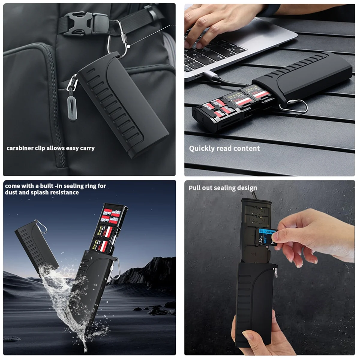 

Efficient DK-10 High-Speed SD Card Reader for Cameras, Smartphones, Drones