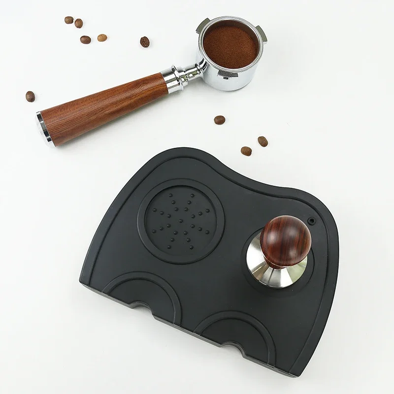 Coffee Tamper Mat Non-Slip Espresso Silicone Pad Tamping Station 51mm 54mm 58mm Home Cafe Barista Tools Barista Tools Cafe