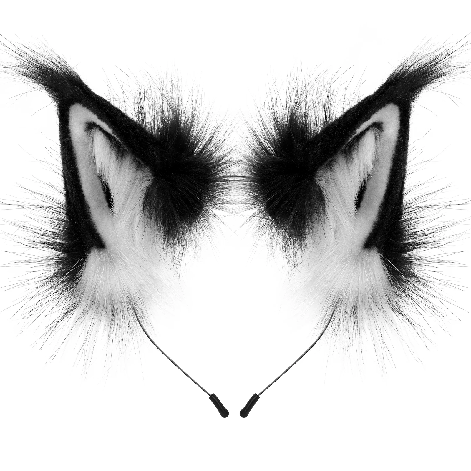 Tier Kunstpelz Fuchs Wolf Ohr Stirnband Pelzige handgemachte Haarband Kopfbedeckung Kostüm Cosplay Zubehör