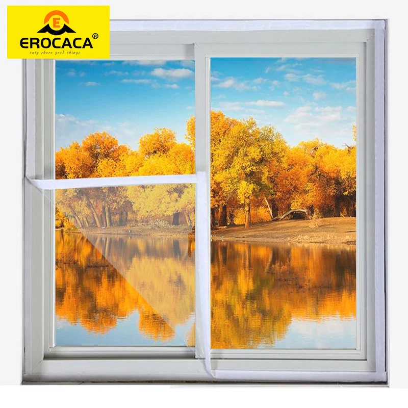 

EROCACA Window Insulation Screen EVA Window Film Transparent Soft Glass Film For Window Warm in Winter and Cool in Summer