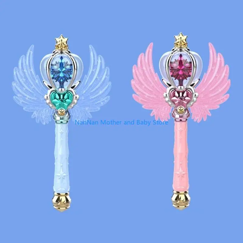 Gift Light Up Up Snowflake Wand Magical rotativo brinquedo para meninos para crianças meninos