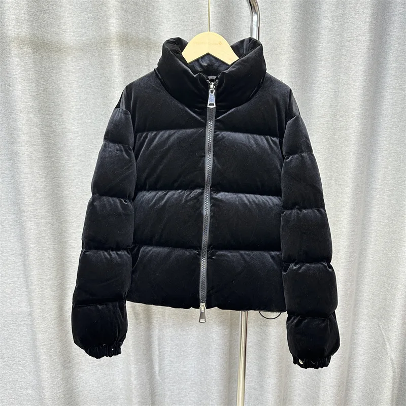 

2025 Winter New Fashion Women's Down Jacket Windproof Commuter High Street Short Velvet Jacket