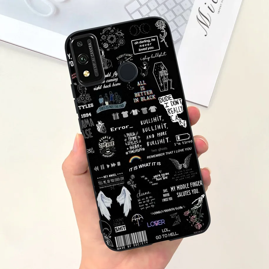 For Honor 9X Premium Case Lovely Astronaut Soft Silicone Back Phone Cases For Honor 9X STK-LX1 Cover For Honor 9X Lite Protector
