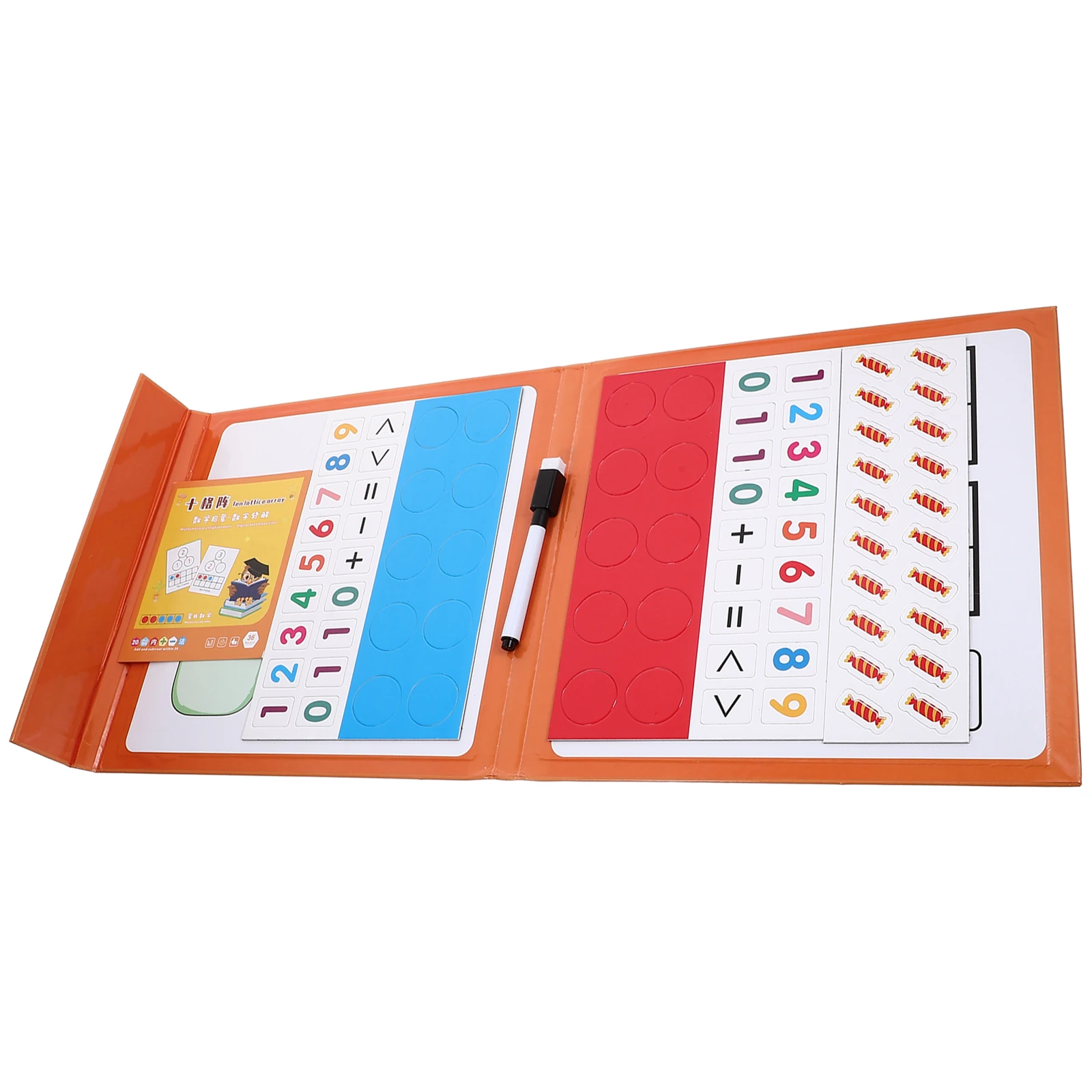 

Magnetic 10 Grid Array Book Kids Addition Subtraction Counting Educational Tool Subtraction Math Toy Math Skills Training