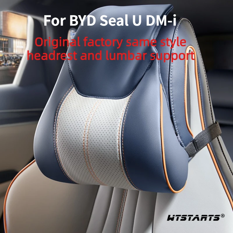 For BYD Seal U DM-i 2020-2025 Car Headrest & Lumbar Cushion, Breathable Ergonomic Design for Driving Fatigue Relief, Upgrade