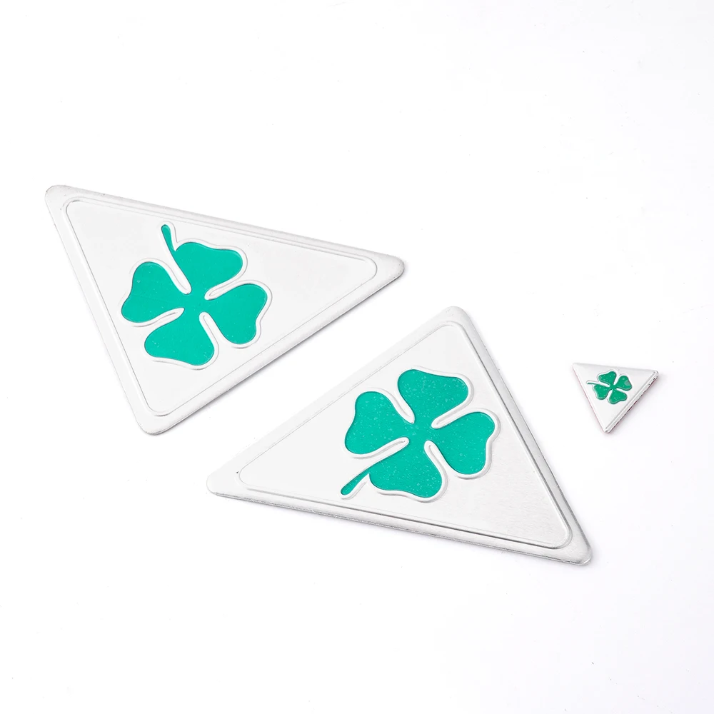 3Pcs/Set Quadrifoglio Badge Clover Emblem Fender Logo For Alfa Romeo Giulia Spider GT 147 156 166 159 Exterior Accessories
