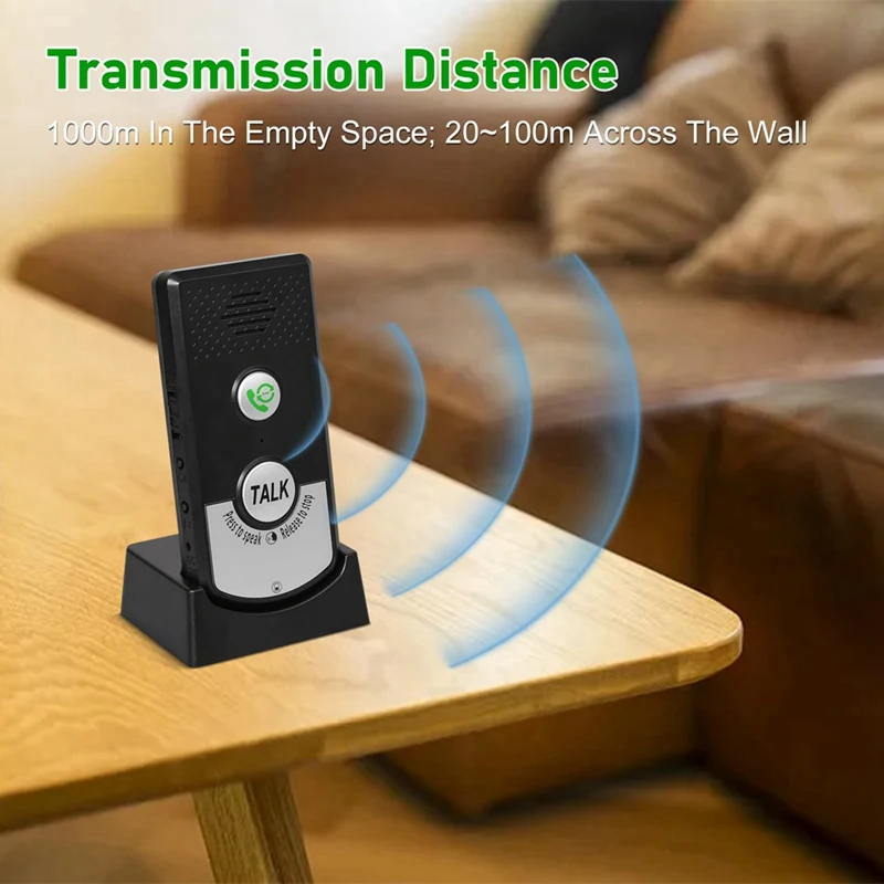 A16Q-Wireless Intercom Voice Monitor Reminder Smart Two-Way Intercom Suitable For Home  Hotel