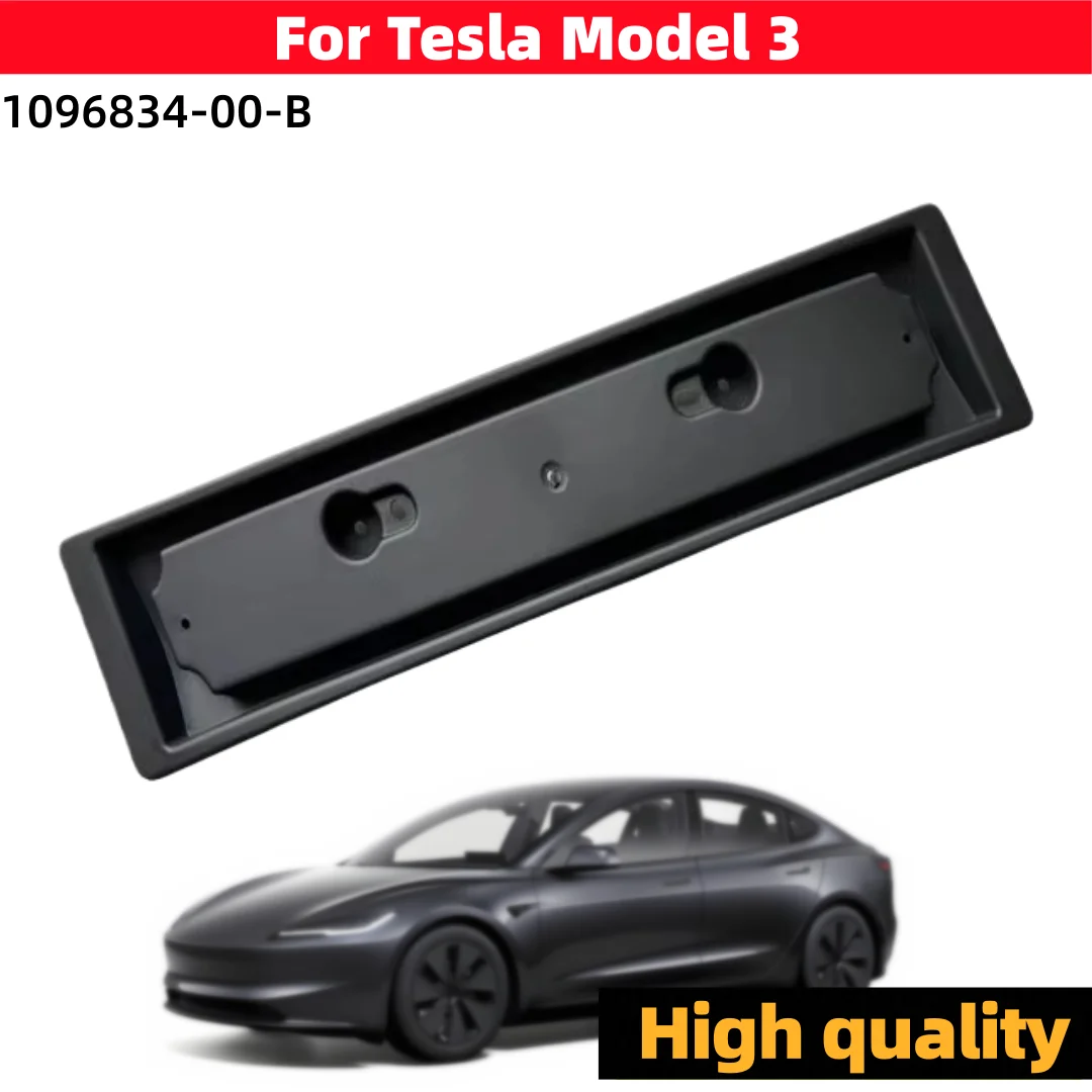 

For Tesla Model 3 European Front License Plate Bracket 1096834-00-B Electric Car Accessories