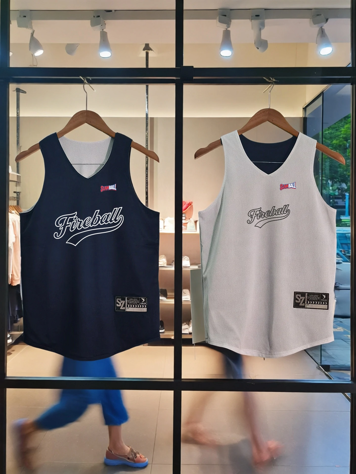 American Style Unisex Double-Sided V-Neck Basketball Vest Breathable Quick-Drying Sleeveless Fitness Clothes for Teens And Ad...