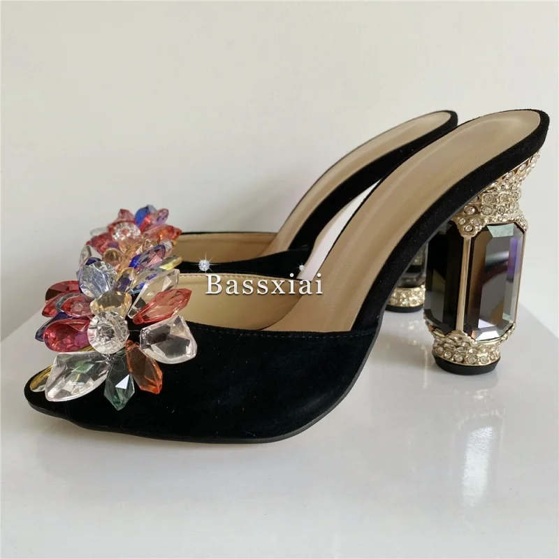 BASSXIAI Slingback High Heel Sandals 4