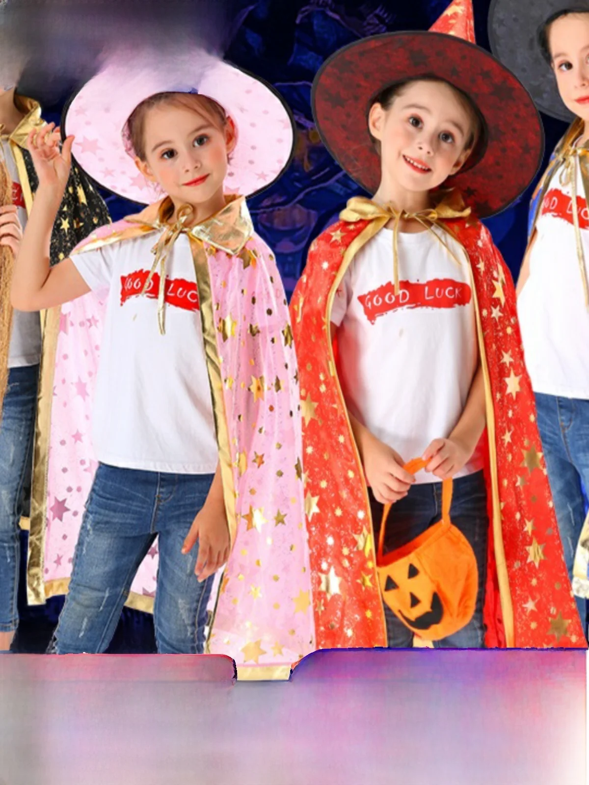 عباءة طالب للهالوين، زي ساحرة للجنسين، ملابس أداء لرياض الأطفال وعروض المسرح