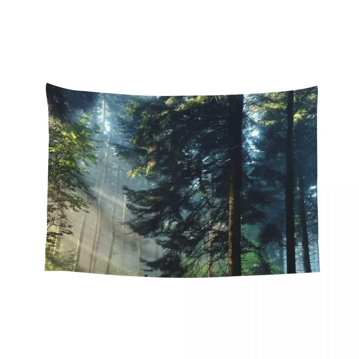 

Morning forest - forest Tapestry Bathroom Decor Wallpaper Home Decor Accessories Tapestry