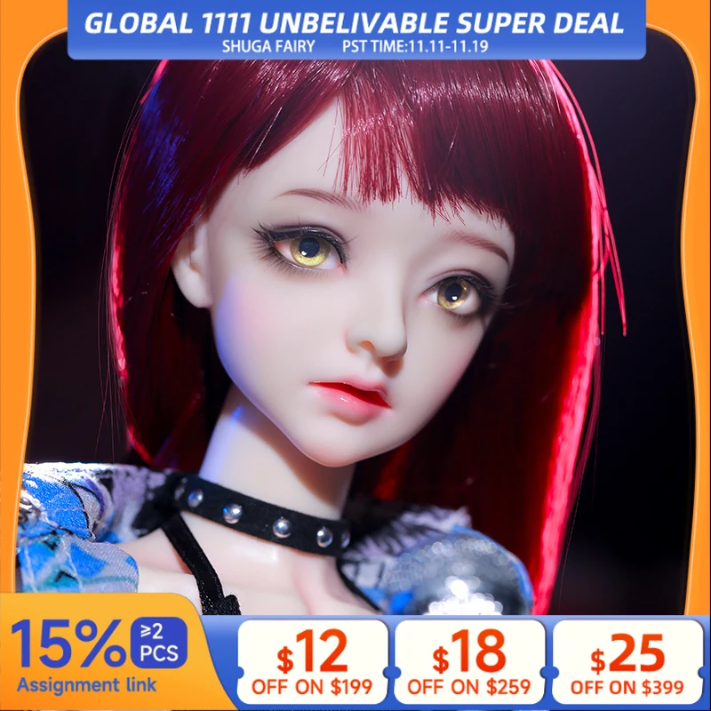 

Кукла Shuga Fairy Erin BJD 1/4 Кукла Bjd Naked Body Модные куклы для подарка на день рождения Фигурка друзей Полный комплект
