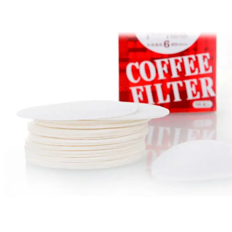 Coffee Filters Pill Shape Filter Paper for Mocha 100 Pcs Coffee Filter Puck Screen Compatible with Most Espresso Coffee Makers