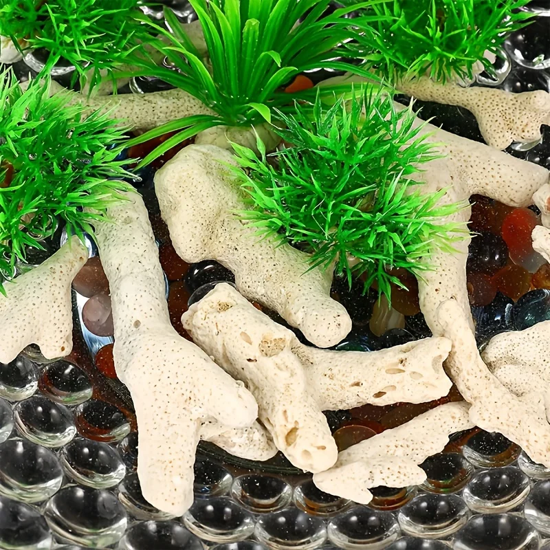 300g Coral Aquarium Filter, Fish Tank Coral Bone Filter, Natural Coral Sand Filter, Breeding Aquatic Decoration