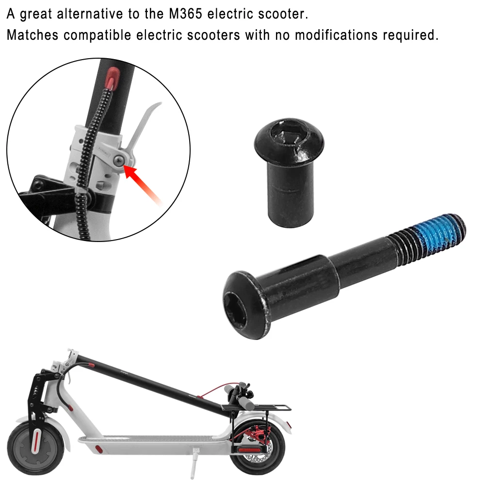 For Xiaomi M365 Durable Hinge Bolt Repair Hardened Steel Lock Fixed Bolt Screw Folding Hook Scooter Parts Folding Pothook