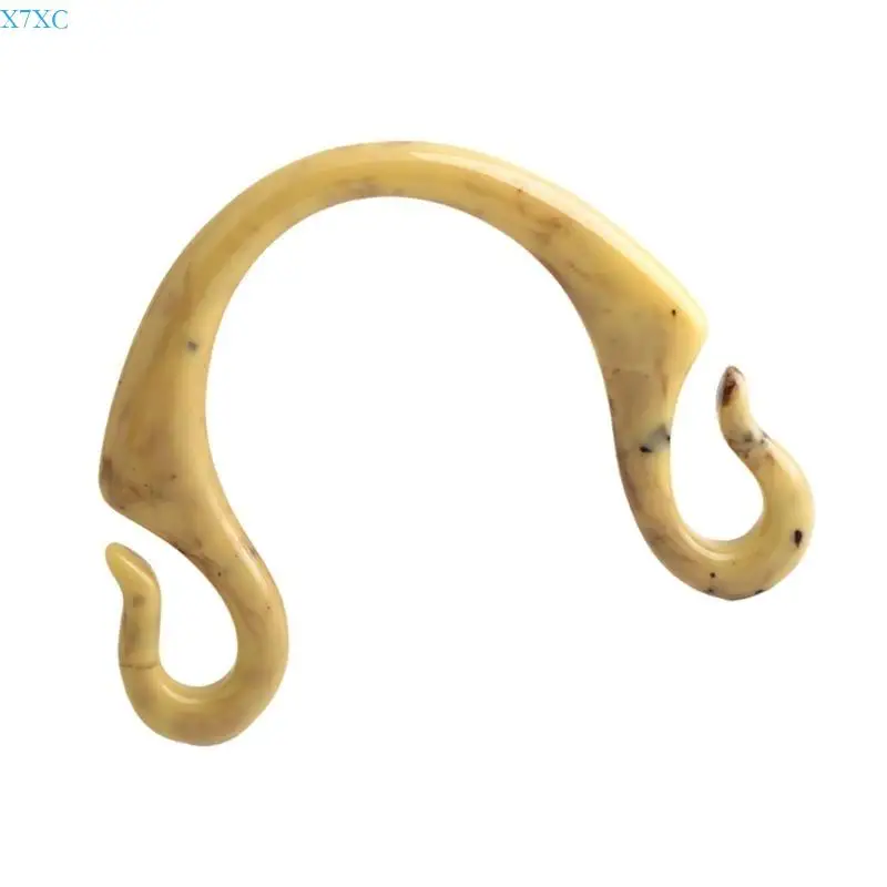 

X7XC Hook Shaped Resins Bag Handle Purse Handbag Handle Replacement for DIY Bag Craft